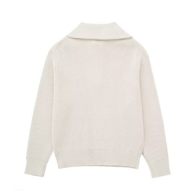 DOLCI - KNITTED HALF ZIPPER