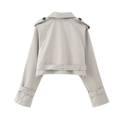 DOLCI - CROPPED TRENCHCOAT