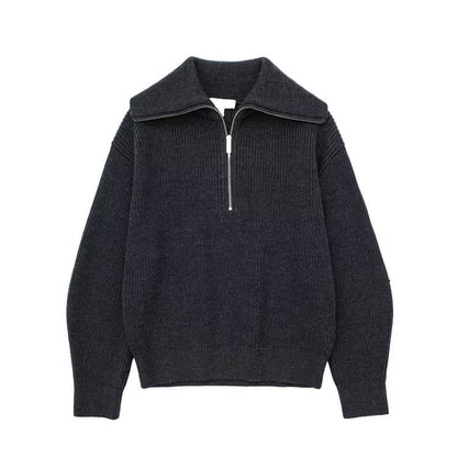 DOLCI - KNITTED HALF ZIPPER