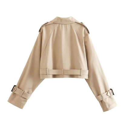 DOLCI - CROPPED TRENCHCOAT