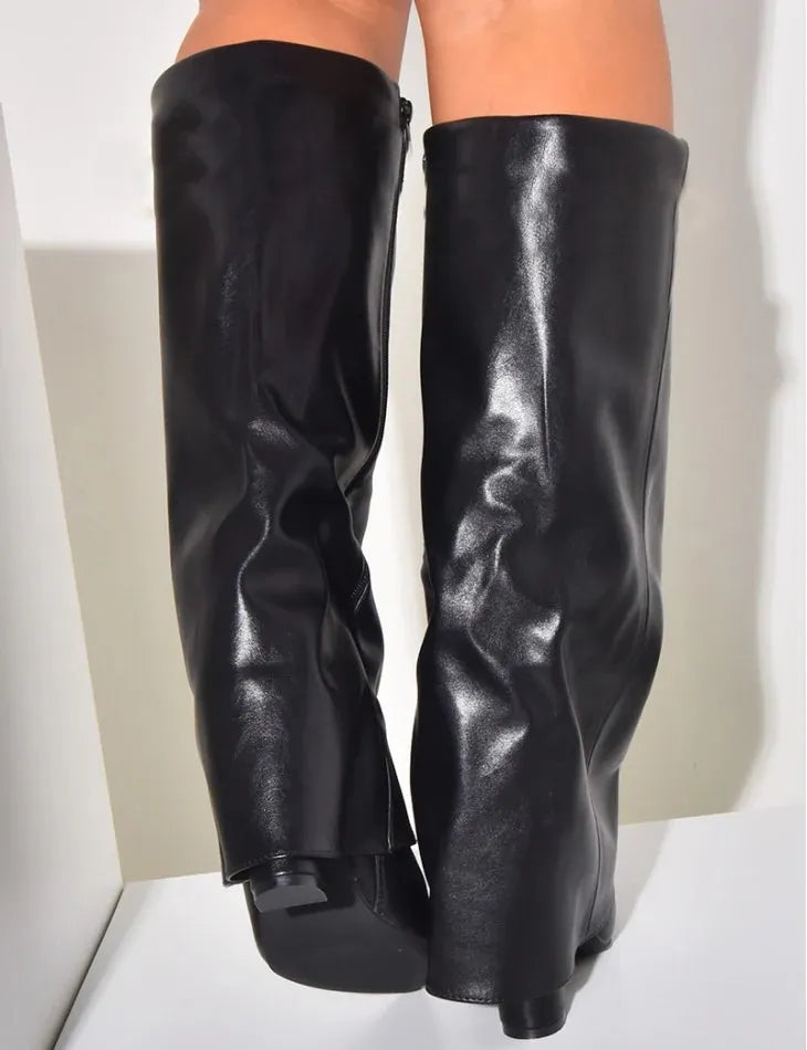 DOLCI - LEDERSTIEFEL SCHWARZ