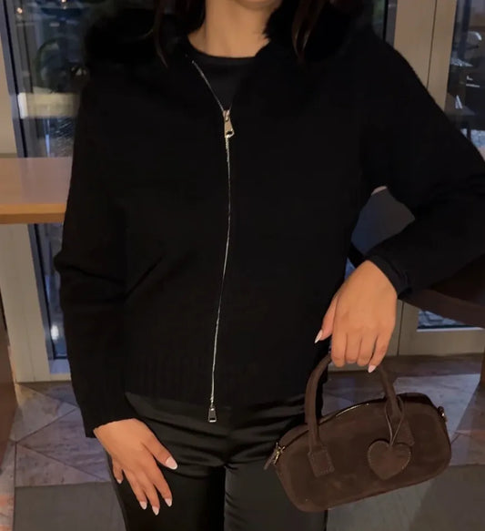 DOLCI - WOLLJACKE SCHWARZ
