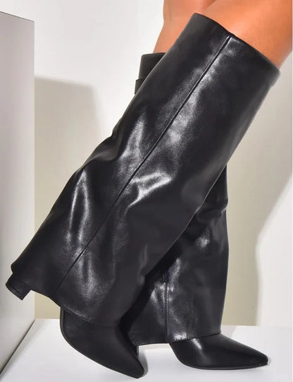 DOLCI - LEDERSTIEFEL SCHWARZ
