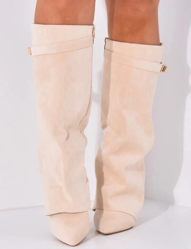 DOLCI SUEDE STIEFEL - BEIGE