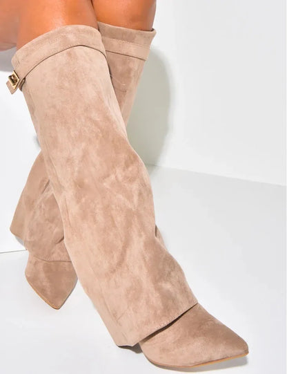 DOLCI SUEDE STIEFEL - KAKI