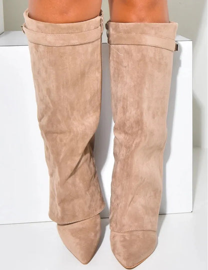 DOLCI SUEDE STIEFEL - KAKI